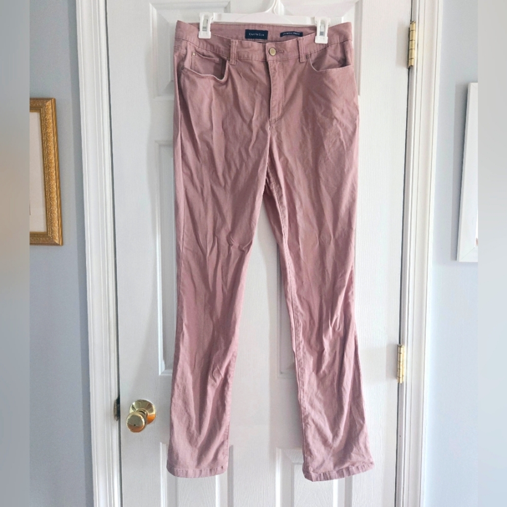 Pink Straight-Leg Pants Charter Club Size 10